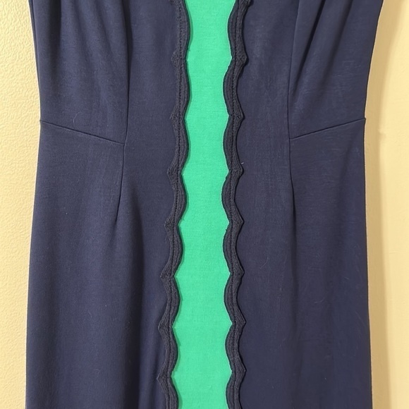 Lilly Pulitzer Kris Dress Navy & Green Size S - Picture 4 of 11